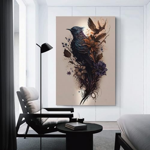 Tattoo Art VII œuvre d'art pour les murs de la maison - Toile décoration murale chambre 40x60cm