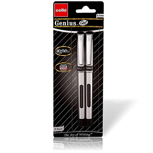 Cello Premium Bolígrafos Punto Medio con Grip Confort 2 Pack miniatura 1