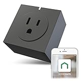 Zettaguard S31-Grey Wi-Fi Smart Plug Outlet, Compatible with Alexa, Timer Switch Socket, Energy Meter, Wireless Remote Control your Electronics from Smartphone or Tablet, Grey