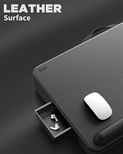 Saiji Laptop Lap Desk, Portable Laptop Desk For Bed - Fits Up To 17" Laptop & Macbook,Lightweight Tray Table With Storage Drawer, Lap Desk With Cushion, Lap Computer Desk For Laptop #TOP4