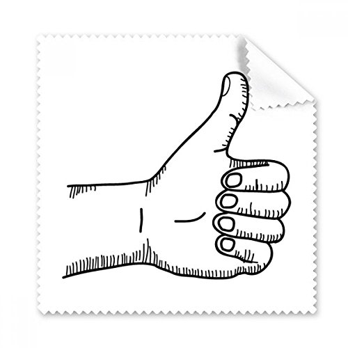 Chiffon de nettoyage cadeau motif dessin de ligne louange pour écran et lunettes