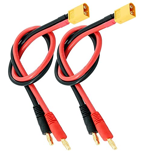 Cables XT60 con banana de 4 mm y cable 14 AWG de alta conductividad con aislamiento