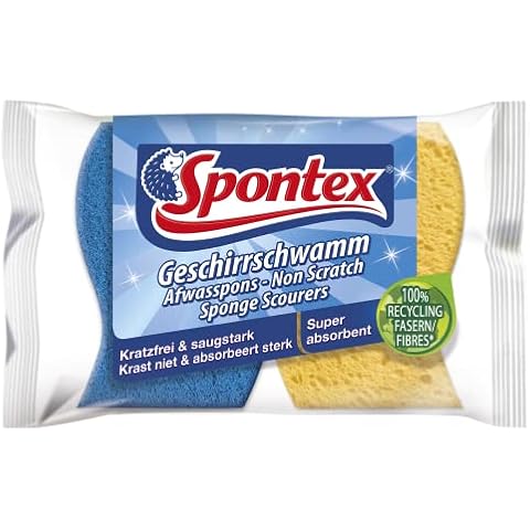 Spontex Geschirrschwamm 2er Pack, Kratzfrei & saugstark Cover