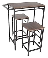 Algopix Similar Product 11 - Zenvida 3 Piece Pub Table Set Breakfast