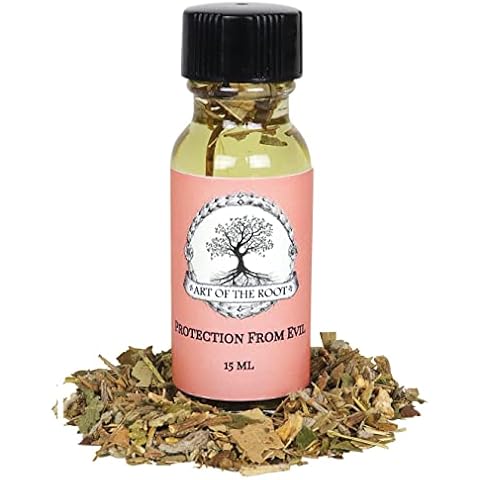 Protection from Evil Oil by Art of the Root | Handmade Oil |Conjure, Wiccan, Pagan, & Magick | Negative Energy & Psychic Attacks Rituals Cover