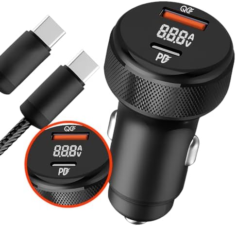 Carregador Veicular Universal Rápido para Carro Automóvel 60W Tur...