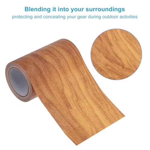 Image of PATIKIL Wood Grain Repair Tape 3 inch x15ft,2 Pcs Self Adhesive Realistic Textured Repair Tape Patch for Floor Door Table Cabinets Desk,Wheat Maple