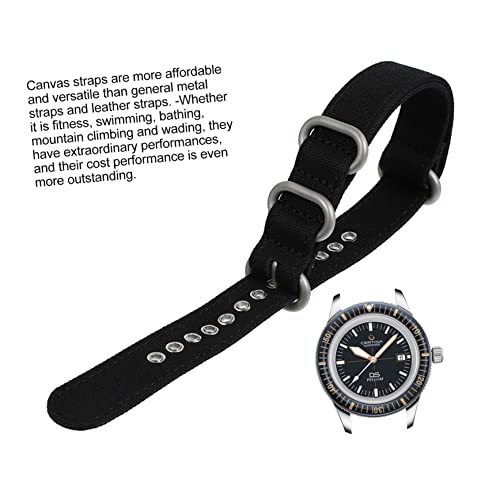 BESTYASH Canvas Watch Belt Quick Release Watch Strap Replacement Watchband for Fashion Watchband2