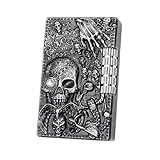Regalo: questo accendino vintage in metallo goffrato è il regalo provocatorio for eccellenza for gli appassionati 'horror, i tatuatori o for celebrare un traguardo ribelle.
