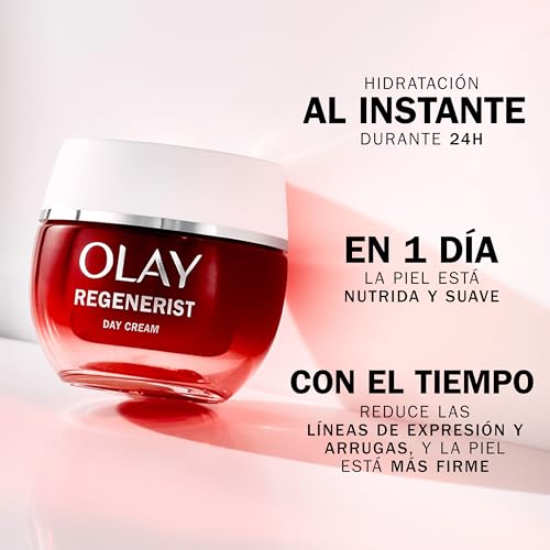 Olay Regenerist Crema Facial de Día. Hidratante Antiarrugas y Reafirmante Activa, con Niacinamida Antienvejecimiento y Péptidos. 50 ml - imagen 4