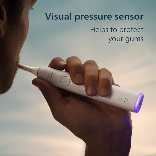 Image of Philips Sonicare 7300 Series Electric Toothbrush - Next-Generation Sonicare Technology, Pressure Sensor, 12 Brushing Settings, SmarTimer, BrushPacer, 21-Day Runtime, Travel Case, White, HX7420 /07