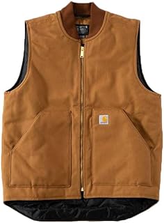 [カーハート] ベスト リラックスフィット ダック ワークベスト 定番 人気 キルティング 裏地 中綿 メンズ アウター USAモデル V01 [106676] [並行輸入品]