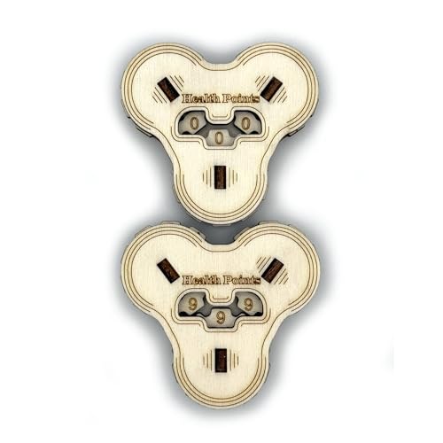 Printable Adventure DND HP-Tracker de Madera - Contador de