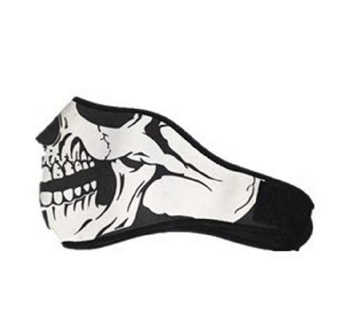 QueenTek Motorcycle Biking Ski Half Face Mask Ghost Warm Protective For Winter