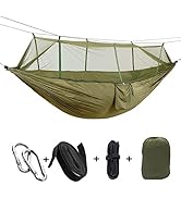 KEPEAK Camping Hammock with Net Netting, Single & Double Tree Hammock Net, Lightweight Nylon Port...