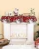 Red Snowman Christmas Mantel S... #1