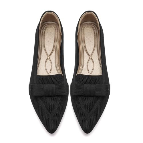 Flats for Women Pointed Toe Ballet Flats Shoes Mesh Breathable Comfortable Dressy Casual Slip On Ballerina Walking Flats