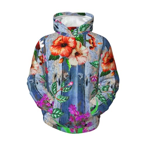 Flowers Boy, Girls Sports Shirt Youth Pullover Fashion Hooded Sweatshirt4