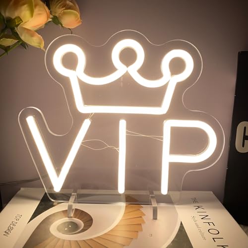 Image of VIP Table Number Neon Sign Desk Lamp Night Light Wedding Letter LED Neon Sign Wedding Table Decorations Neon Light Shop Bedroom Home Room Decor Christmas Party Warm White USB 25x21 CM