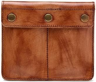 Vintage Tree Paste Leather Watch Bag Square Snap Button Outdoor Portable Couple Box image 5