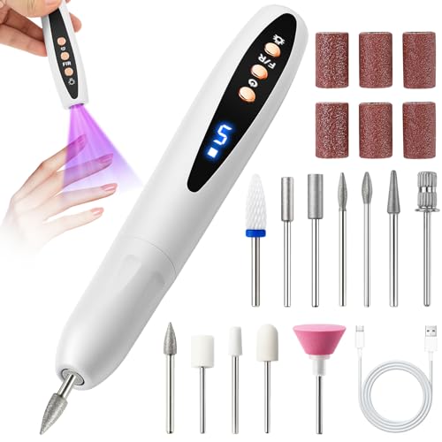 Perceuse à ongles 12000 tr/min et 5 vitesses réglables LCD
