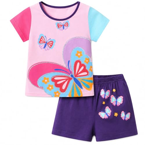 Image of VIKITA girls summer clothes toddler tshirts & shorts clothing sets cute birthday gifts for little kids
