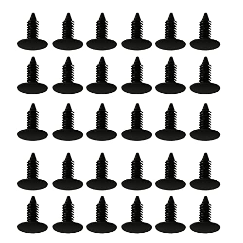 30 pièces Clips de Panneau de Porte intérieure en Nylon Rivet retenue Garde-Boue Pare-Chocs Attaches Clips 7mm Trou de Remplacement pour GM Chrysler Cover