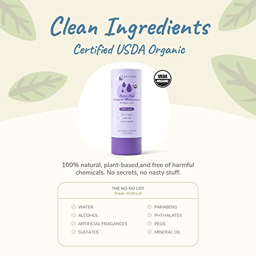 kin+kind Organic Dog and Cat Nose and Paw Balm Stick - 1.76oz Shea Butter - Pet Supplies for Puppies and Dogs - Dog Accessories, Dog Supplies, Dog Paw Balm, Dog Nose Balm, Paw Butter Balm for Dogs