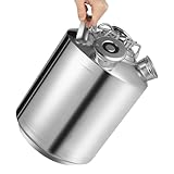 Biknltio Einfaches Bierfass mit 3 Köpfen, Weinlanze Typ A x 2 + Typ S x 1, 10 l