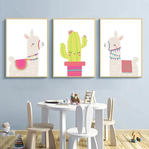 Décoration de chambre bébé avec posters animaux de dessin animé - 2