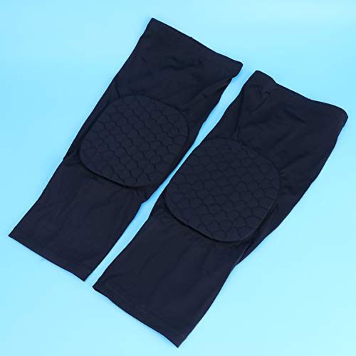 Lioobo 2 peças de joelheira esportiva anticolisão de colisão curta com proteção para equipamentos, p