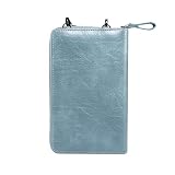 ZORSOME Mały portfel torba na ramię crossbody dla kobiet, mini podróżny portfel na telefon komórkowy torebka z przegródkami na karty kredytowe, NIEBIESKI