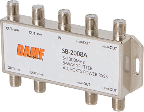 BAMF 8-Way Coax Cable Splitter Bi-Directional MoCA 5-2300MHz