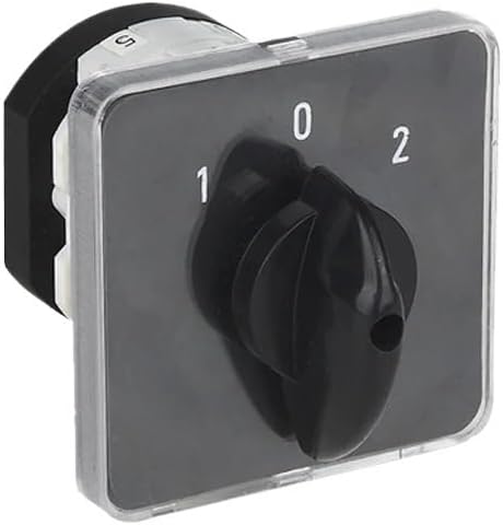 YMZ12-25A 102-25A 1P Electrical Changeover Switch Power Control Interuptor Rotary Knob ON-Off LW31