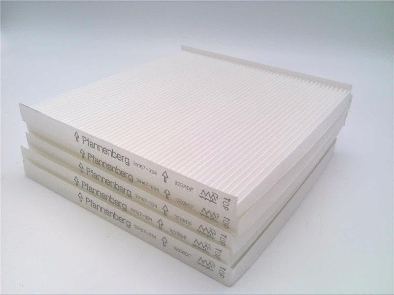 Pfannenberg 18611600036 Replacement Filter, 5/Pk, Fluted, PFF40000, for use with 4th Gen. Size 5 Filterfans