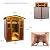 KUNSANA Red Cedar 4 Person Outdoor Ultra-Low EMF?0.5mg? Infrared Sauna, Multi-Person Home Sauna spa, 2160w,12 Heating Panels, LCD Control Panel, Bluetooth Speaker, Chromotherapy Lights, Reading lamp