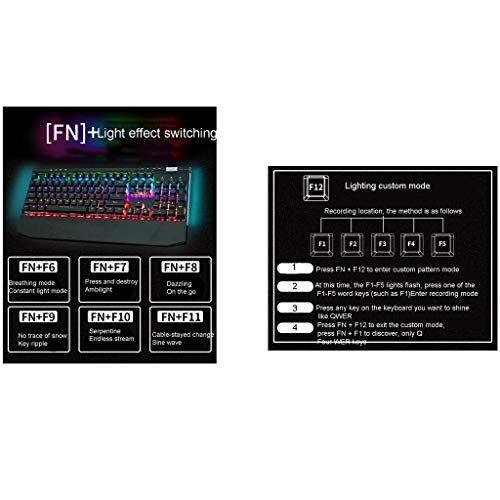 Teclado Gamer ARCH con panel metálico y luz LED miniatura 5