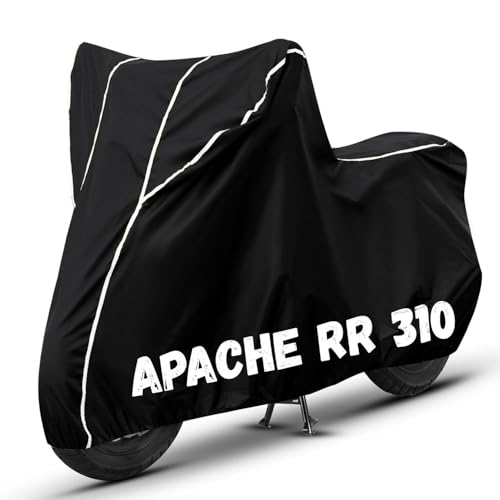 Image of Bike Cover for Apache RR 310 100% Waterproof, Dustproof & Scratch Resistant| Fully Bottom Elastic UV Resistant Heavy Duty Body Cover | All Weather Outdoor Use