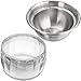 ZENFUN 2 Pack 20 Oz Chilled Dip Bowl with Acrylic Ice Bowl Base, Stainless Steel Ice Chilled Serving Dish Iced Salad Bowl Set for Chilled Pasta, Potato, Dressing, Fruit