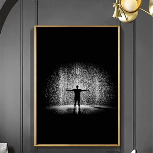 Peinture sur toile abstraite ideale pour habiller un mur vide de chambre sans surcharger