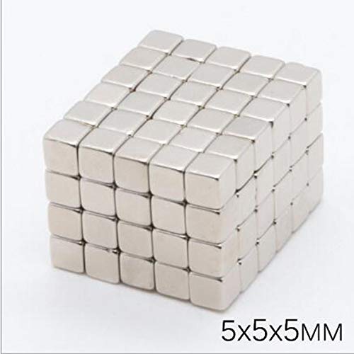 Rutilism 50 Pcs 5X5X5Mm Refrigerator Square Magnet For Work Or Office, Scientific Purposes, Arts And Crafts Or School Classrooms, Etc. #TOP3