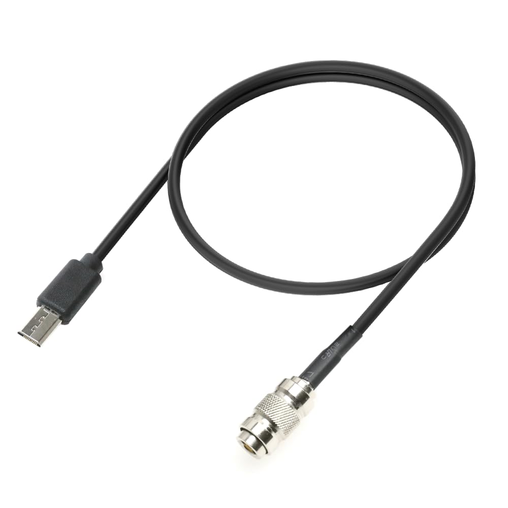 Alvin's Cables Cavo Timecode per fotocamera Sony FX3| FX30| A7S3| A1, DIN a Micro USB Timecode cavo per Atomos UltraSync ONE 35 cm