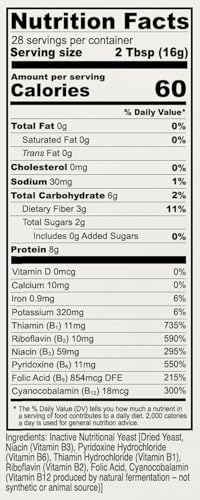 Anthony's Premium Nutritional Yeast Flakes, 1 lb, Fortified, Gluten Free, Non GMO, Vegan