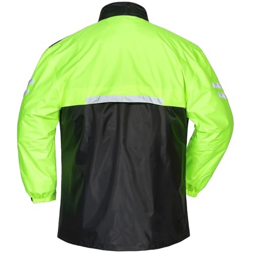 Tourmaster T/M Shield Two-Piece Rainsuit (XXX-Large, Black/Hi-Viz)