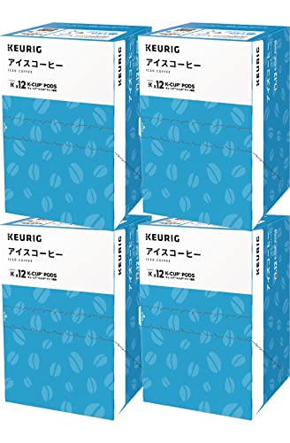 KEURIG �L���[���O K-Cup �A�C�X�R�[�q�[ 4���Z�b�g 48�t �i9.5g×12��×4��) ICED COFFEE