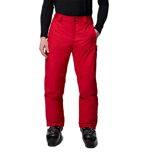 Columbia Mens Bugaboo V Waterproof Snow Pant, Mountain Red, 4X