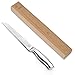 GOMUM Serrated Slicer 8 Inches High Carbon Stainless Steel Cutter Multi-Purpose Kitchen Knife for Cutting Crusty Breads, Cake, Bag, 18 x 5 x 1 inches, White