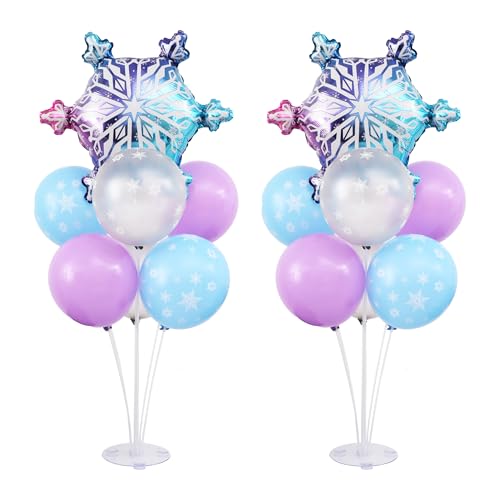 Snow Balloon Table Centerpiece Stand Kit 2 Sets for Table