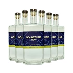 Buy Goldstone Rum Sussex Overproof 57% ABV – Bold & Funky British-Made Rum, 6 x 70cl Bottles – Twelve Green Bottles