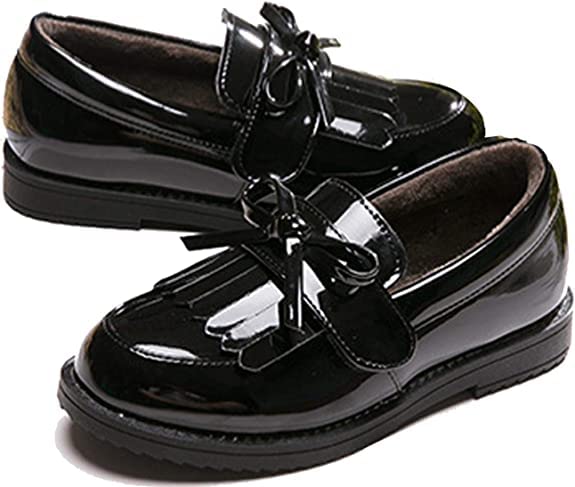 Image of kkdom Girl's Classic Tassel School Uniform Shoes British Style Oxford Shoes